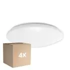 Fordelspakke 4x Noxion LED Væglampe Corido V2 Hvid 12/16/20W 2000lm 830-840-865 CCT | IP44 - Bevægelses- og Lyssensor