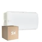 Fordelspakke 5x Philips LED Sikkerhed Ledinaire WL055V Hvid 6W 630lm - 840 Kold Hvid | 374x150mm - IP65 - Bevægelsessensor