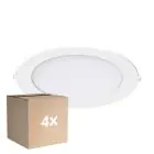 Fordelspakke 4x Noxion LED Downlight Slim V2.0 20W 2000lm 120D - 830 Varm Hvid | 225mm - Udsnit 200mm - IP44 