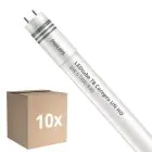 Fordelspakke 10x Philips LED Lysrør T8 CorePro (UN) High Output 8W 900lm - 840 kold hvid | 60cm - erstatter 18W