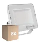Fordelspakke 8x Ledvance LED projektør Kompakt Hvid 50W 4500lm 100D - 830 varm hvid | IP65 - symmetrisk 