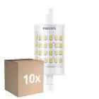 Fordelspakke 10x Philips CorePro LED R7S Linear 78mm Klar 7W 950lm - 830 Varm Hvid | Erstatter 60W