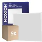 Fordelspakke 5x Noxion LED Panel Delta Value V5 Backlit 28W 3920lm - 830-840 CCT | 60x60cm - UGR 