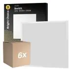 Fordelspakke 6x Bright Choice LED Panel Backlit 36W 3600lm - 865 Dagslys | 60x60cm - UGR 