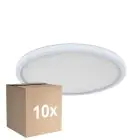 Fordelspakke 10x D'Lite Loftlampe Luma Hvid 18W 1700lm - 827 Ekstra Varm Hvid | IP44 - 29cm