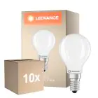 Fordelspakke 10x Ledvance Classic LED E14 Kugle Filament 5.9W 806lm - 827 Ekstra Varm Hvid | Dæmpbar - Erstatter 60W
