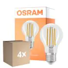 Fordelspakke 4x Osram Parathom Classic LED E27 Pære Filament Klar 6.5W 806lm - 822-827 Dim To Warm | Dæmpbar - Erstatter 60W