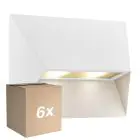 Fordelspakke 6x Nordlux Pontio 27 Vægbelysning Aluminium Hvid | Egnet til 2x GU10