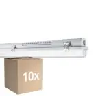 Fordelspakke 10x Ledvance LED Fugttæt Armaturhus MT Gen 3 IP65 | Egnet til 1x60cm LED Lysrør