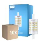 Fordelspakke 10x Philips CorePro LED R7S Linear 78mm Klar 7W 1000lm - 840 Kold Hvid | Erstatter 60W
