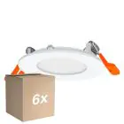 Fordelspakke 6x Ledvance LED Downlight Slim Recess Hvid 4.5W 240lm 110D - 840 Kold Hvid | 85mm - Udsnit 72mm