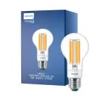 Philips MASTER LED Pære Ultra Efficient E27 Pære klar 4W 840lm - 827 ekstra varm hvid | dæmpbar - erstatter 60W