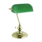 Eglo Bordlampe Banker Stål Guld Grøn | IP20 - Egnet til 1x E27 