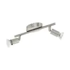 Eglo Loftlampe Buzz-LED Stål Satin Nikkel 2x2.8W 2x250lm - 830 Varm Hvid | IP20 - Inkl. 2x GU10