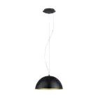 Eglo Pendel Lampe Gaeta 1 Stål Sort Guld | IP20 - Egnet til 1x E27 