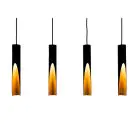Eglo Pendel Lampe Barbotto Stål Sort, Guld 18W 1380lm - 830 Varm Hvid | Egnet til GU10