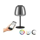 Eglo Bordlampe Alfero-Z Stål Sort 7.7W 1000lm - 827-865 Justerbar Hvid + RGB | IP20 - Zigbee Dæmpbar
