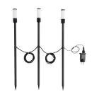 Fordelspakke 3x Eglo Jordspyd Lys Zancaro Aluminium Sort 1W 130lm - 830 Varm Hvid | IP44