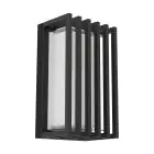 Eglo Vægbelysning Genovese Aluminium Sort 10W 1050lm - 865 Dagslys | IP65 - Bevægelsessensor