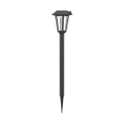 Eglo Jordspyd Lys Prietta Solar Sort 6W 800lm - 827 Ekstra Varm Hvid | IP44 - Bevægelses- og Lyssensor