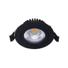 Noxion LED Vipbar Slim Spot Sort Runde 5W 550lm 60D - 940 Kold Hvid | 85mm - IP54 - Dæmpbar - Bedste Farvegengivelse